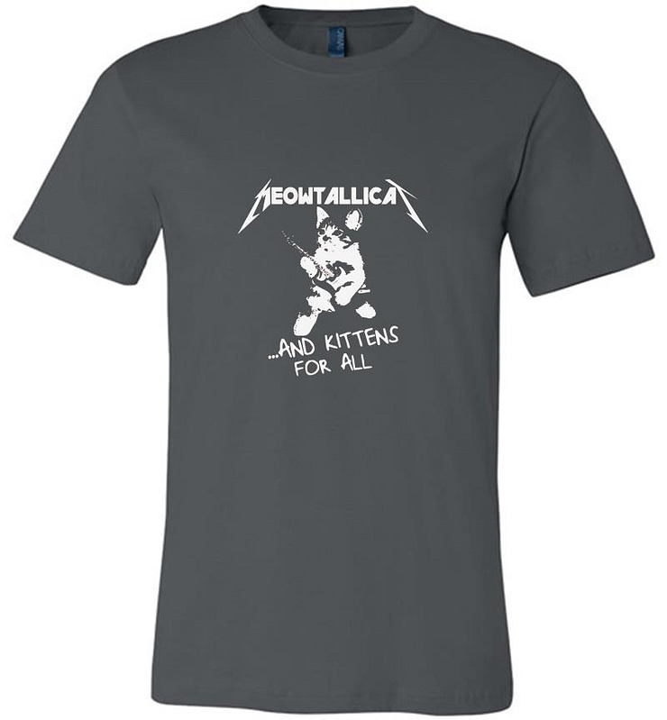 Cat Meowtallica Guitar and Kittens for all Premium T-shirt