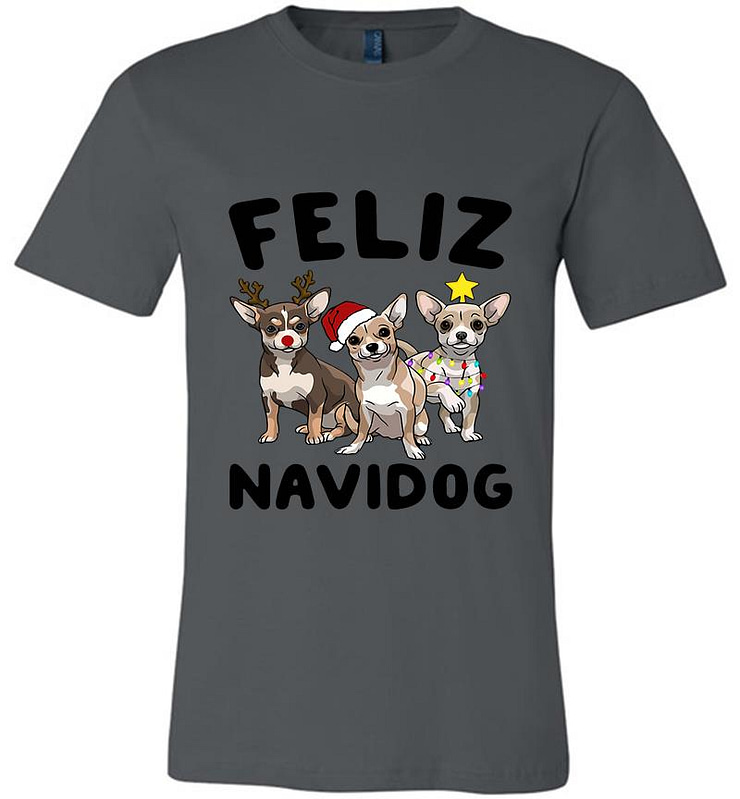 Chihuahua Feliz Navidog Christmas Premium T-shirt