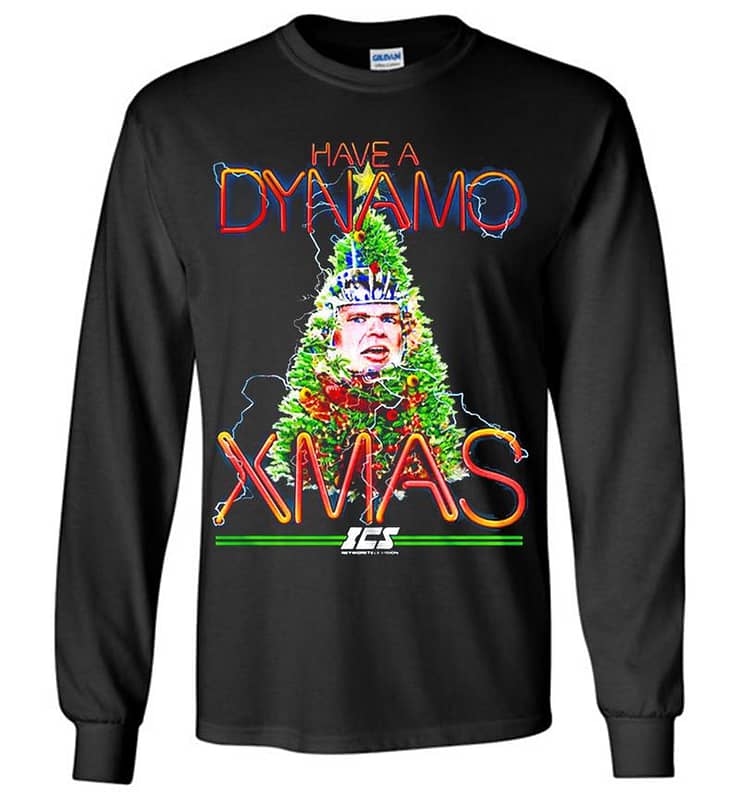Christmas Have A Dynamo Xmas Ics Running Man Long Sleeve T-shirt