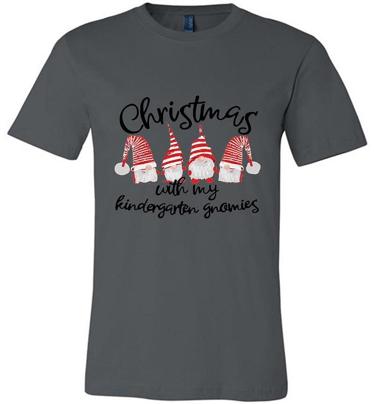 Christmas With My Kindergarten Gnomies Premium T-shirt