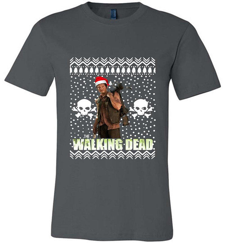 Daryl Dixon Santa The Walking Dead Christmas Premium T-shirt