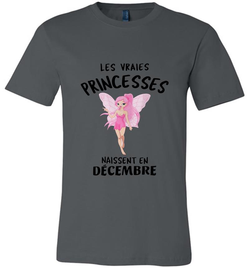 Disney Les Vraies Princesses Naissent En Decembre Premium T-shirt