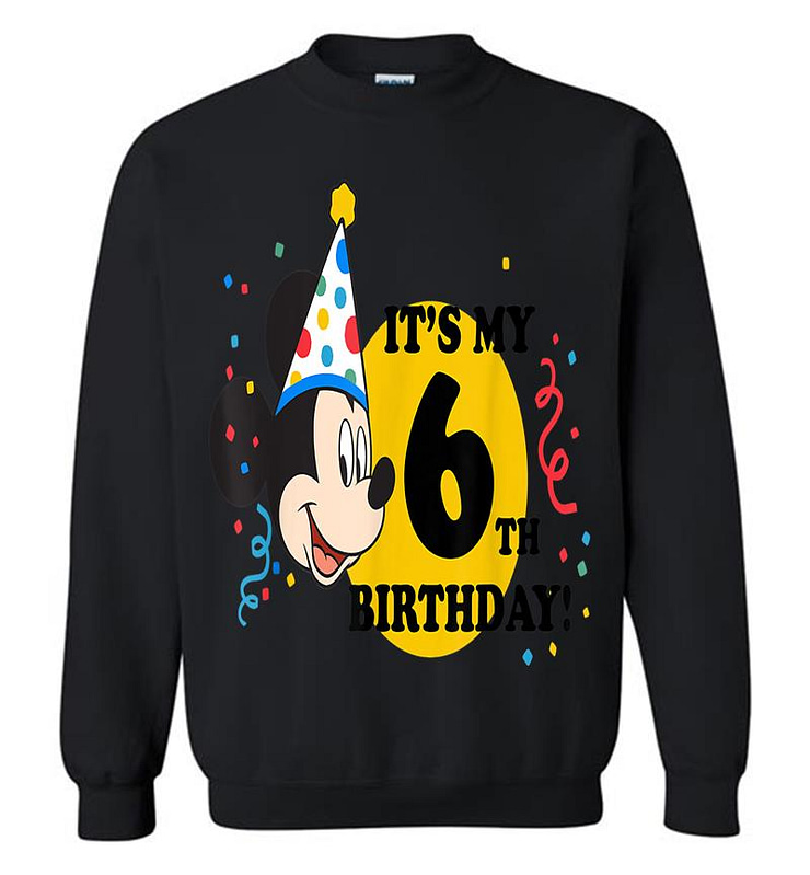 Disney Mickey Mouse 6th Birthday Sweatshirt