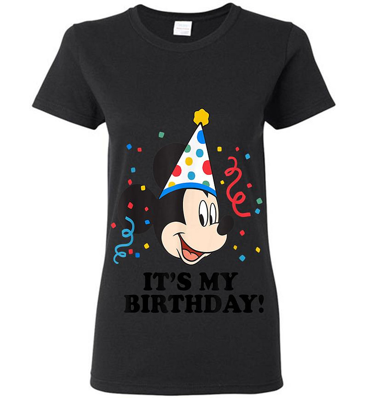Disney Mickey Mouse It's My Birthday! Womens T-shirt