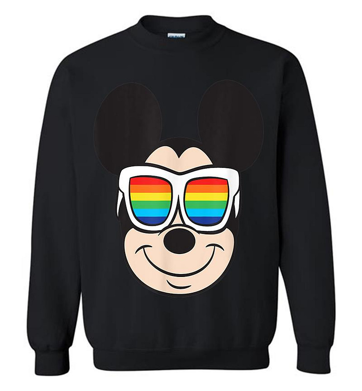 Disney Mickey Mouse Rainbow Sunglasses Sweatshirt