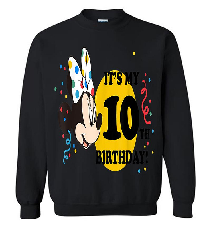 Disney Minnie Mouse 10th Birthday Sweatshirt