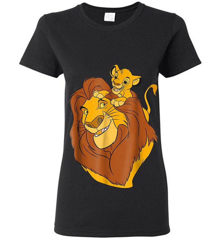 Disney The Lion King Simba And Mufasa Father And Son Womens T-shirt