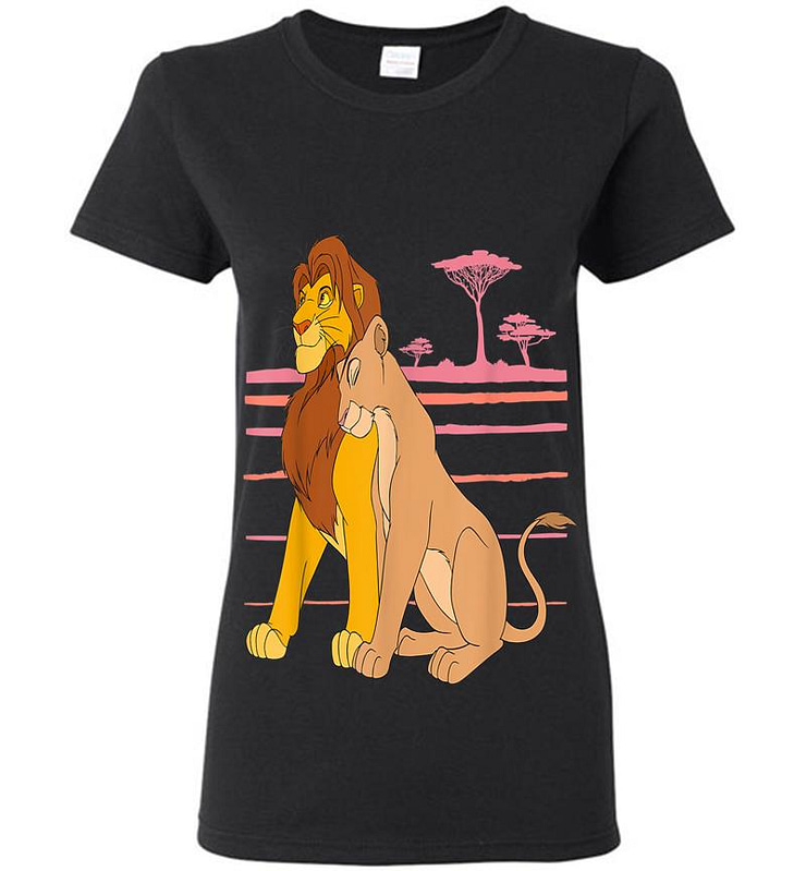 Disney The Lion King Simba And Nala Love Womens T-shirt