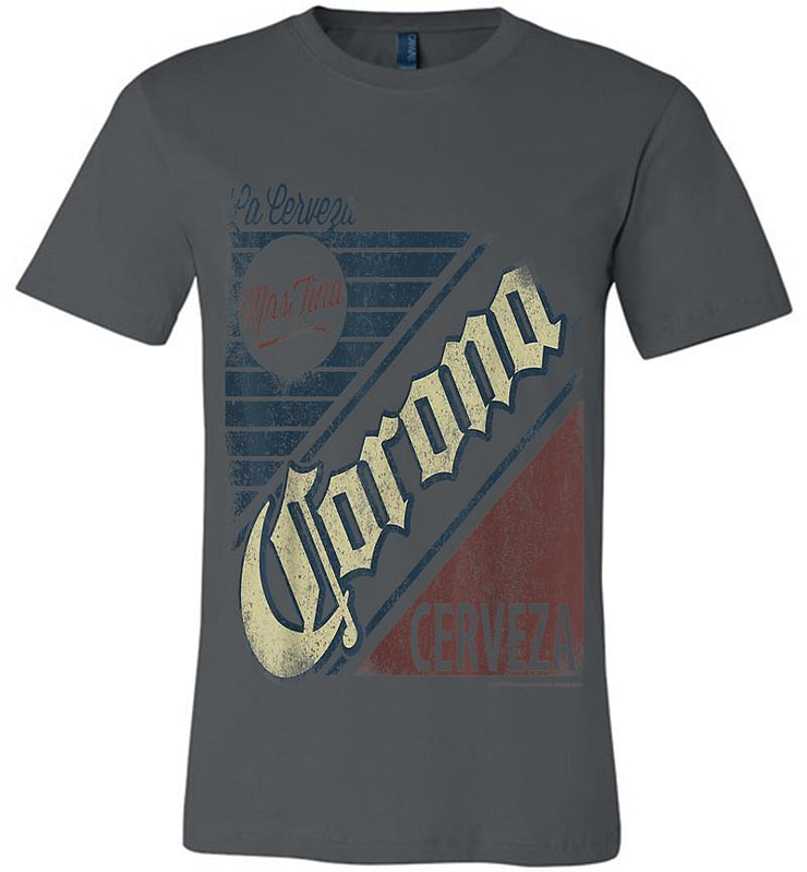 Grey Corona Logo Short Sleeve Adult Premium T-shirt