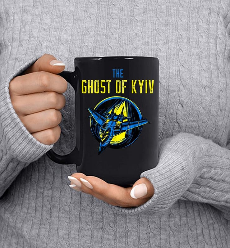 I Support Ukraine Shirt Pray For Ukraine The Ghost Of Kyiv Mug