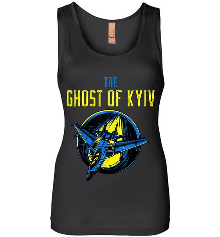 I Support Ukraine Shirt Pray For Ukraine The Ghost Of Kyiv Women Jersey Tank Top