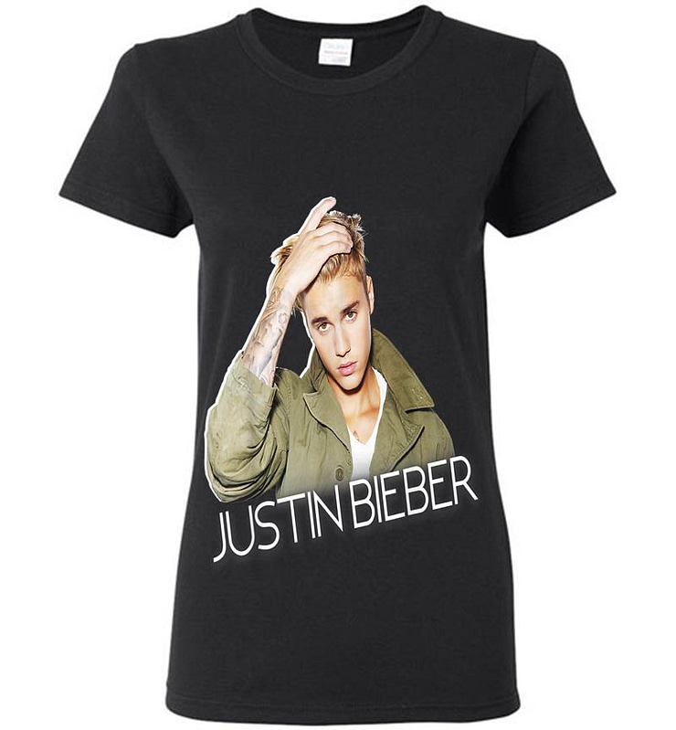 Justin Bieber Official Cut Out Jacket Womens T-shirt