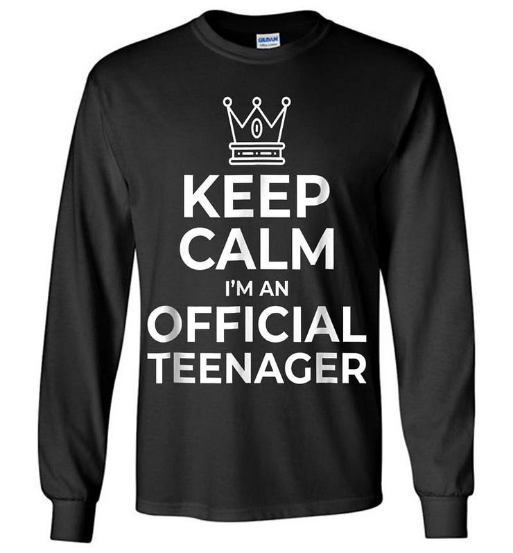 Keep Calm Birthday Official Nager 13th Funny Boy Long Sleeve T-shirt