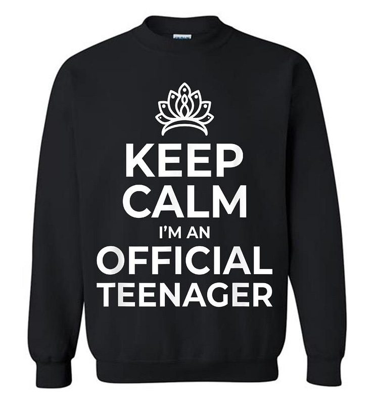 Keep Calm Birthday Official Nager 13th Funny Girl Sweatshirt