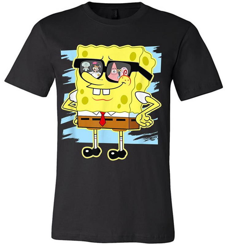 Mademark X SpongeBob SquarePants SpongeBob Reflection In Sunglasses Premium T-shirt