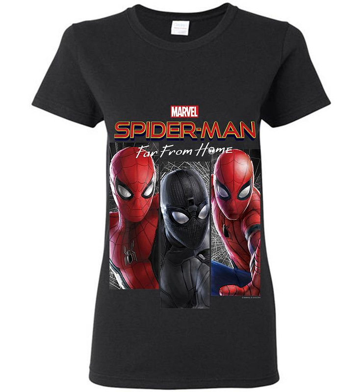 Marvel Spider-man Far From Home Suit Panel Logo Womens T-shirt