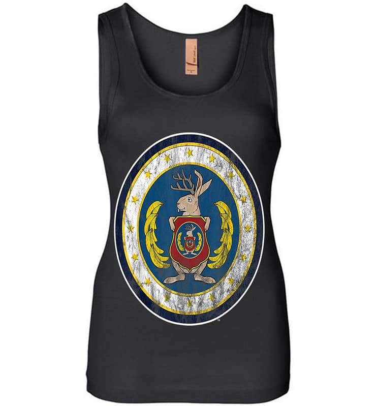 Odd Squad Official Seal Distressed Style Womens Jersey Tank Top