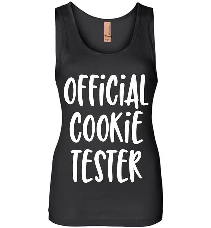 Official Cookie Tester - Funny Quote Premium Womens Jersey Tank Top