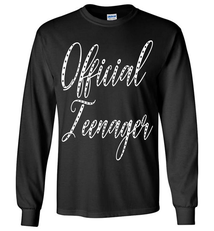 Official Nager 13 Birth Script Font Birthday Long Sleeve T-shirt