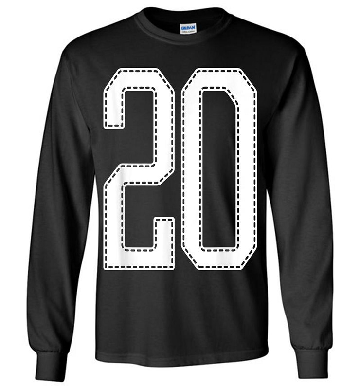 Official Team League #20 Jersey Number 20 Sports Jersey Long Sleeve T-shirt