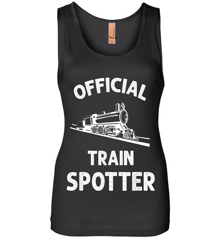 Official Train Spotter Trainspotting Railway Buff Womens Jersey Tank Top