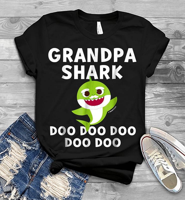 Pinkfong Grandpa Shark Official Mens T-shirt