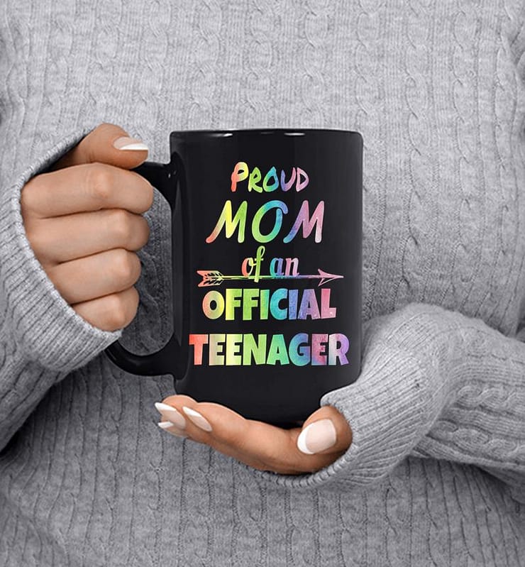 Proud Mom Of An Official Nager, 13th Birthday Party Mug