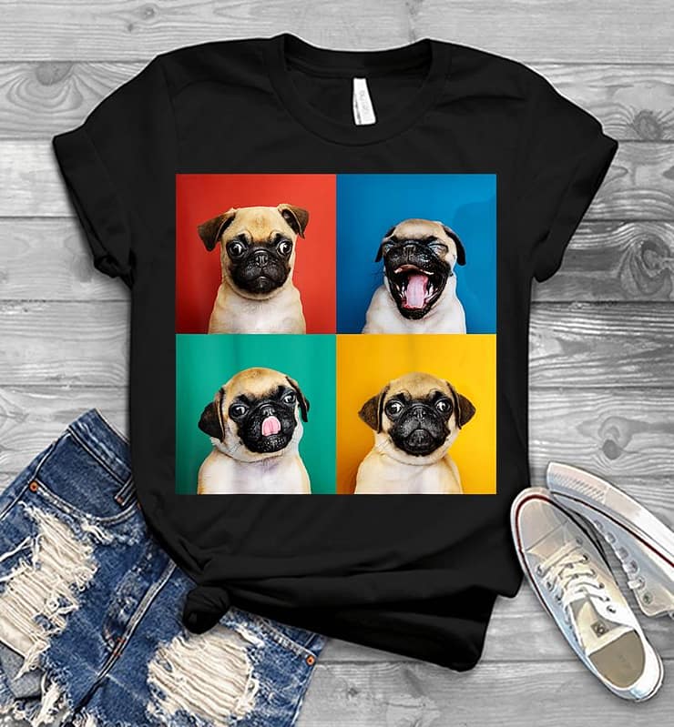 Pug Puppy Portrait Photos Carlino For Dog Lovers Men T-shirt