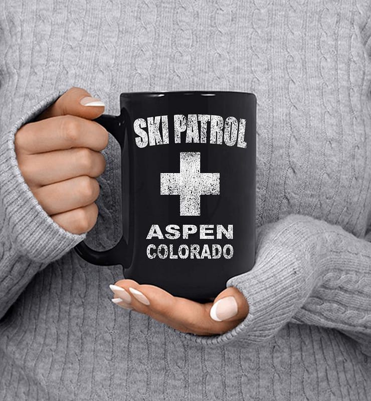Retro Official Aspen Colorado Ski Patrol Mug