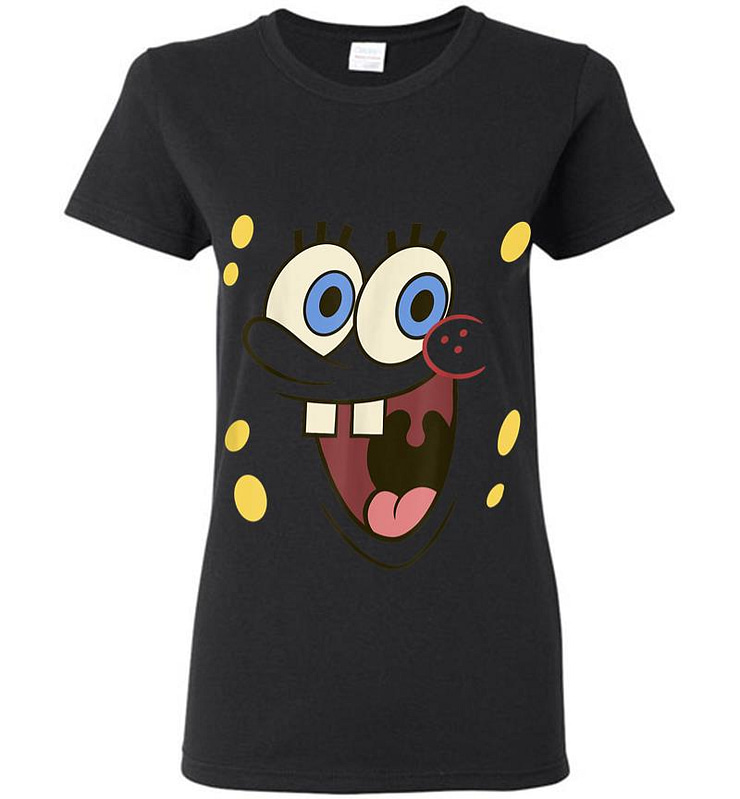SpongeBob SquarePants Excited Big Face Women T-shirt