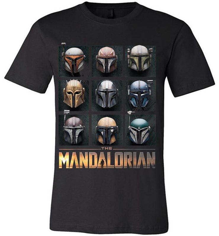 Star Wars The Mandalorian Helmet Box Up Premium T-shirt