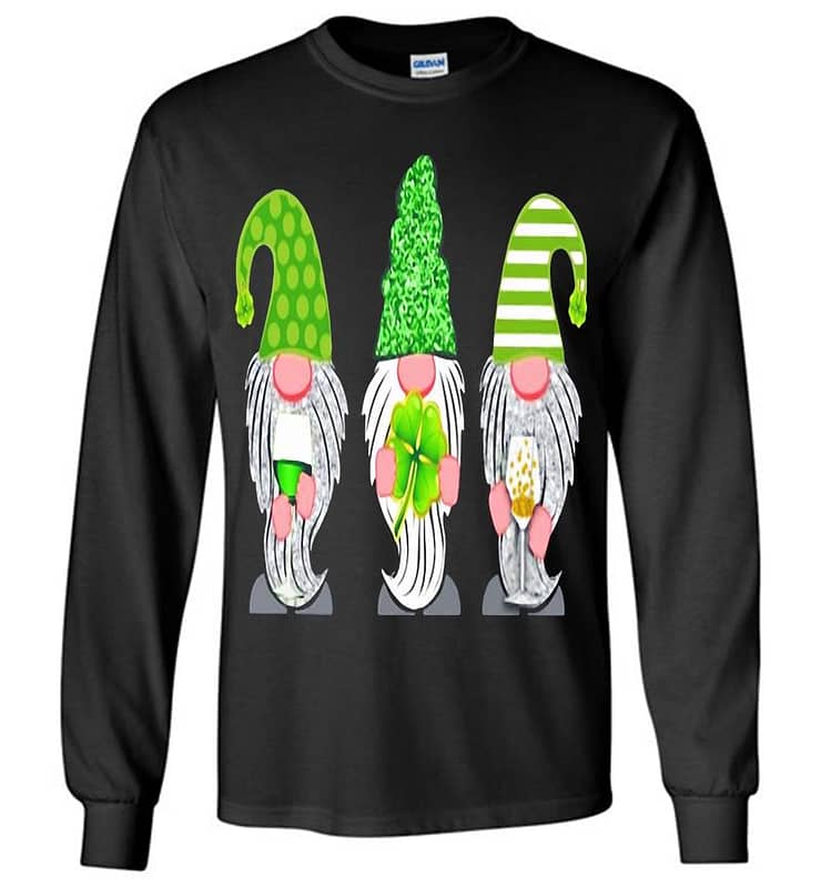 The Gnome Happy Saint Patricks Day Long Sleeve T-shirt