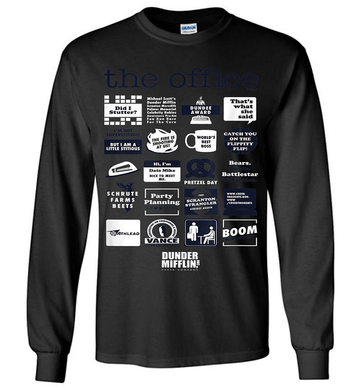 The Office Quote Mash-up Funny - Official Long Sleeve T-shirt