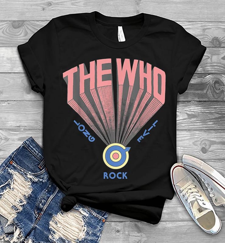 The Who Official Long Live Rock Retro Mens T-shirt