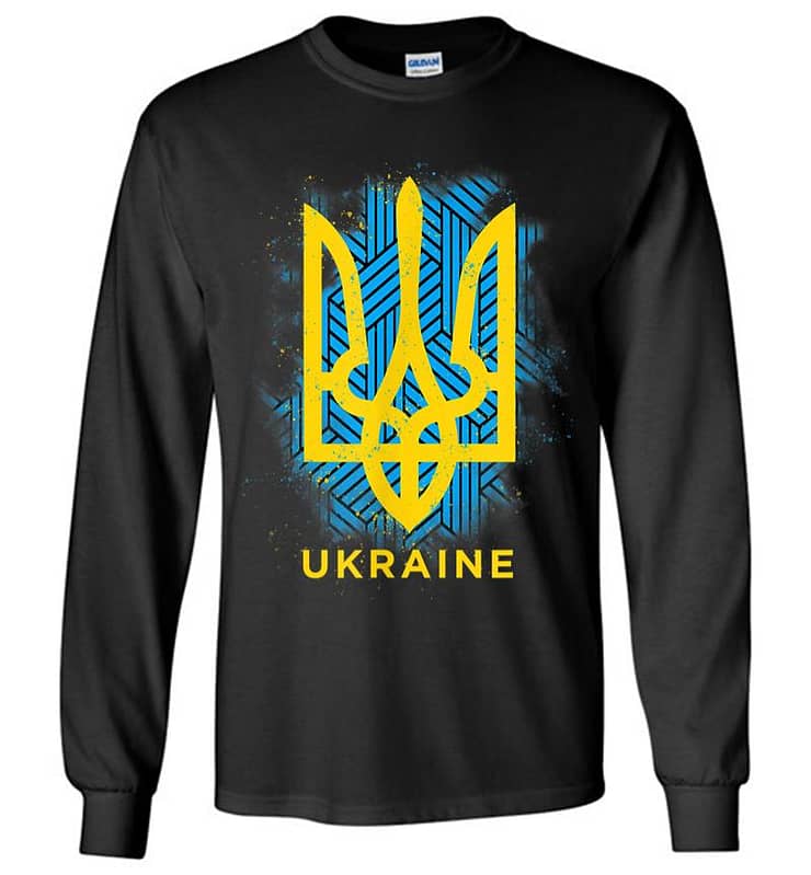 Ukraine Flag Symbol Long Sleeve T-shirt