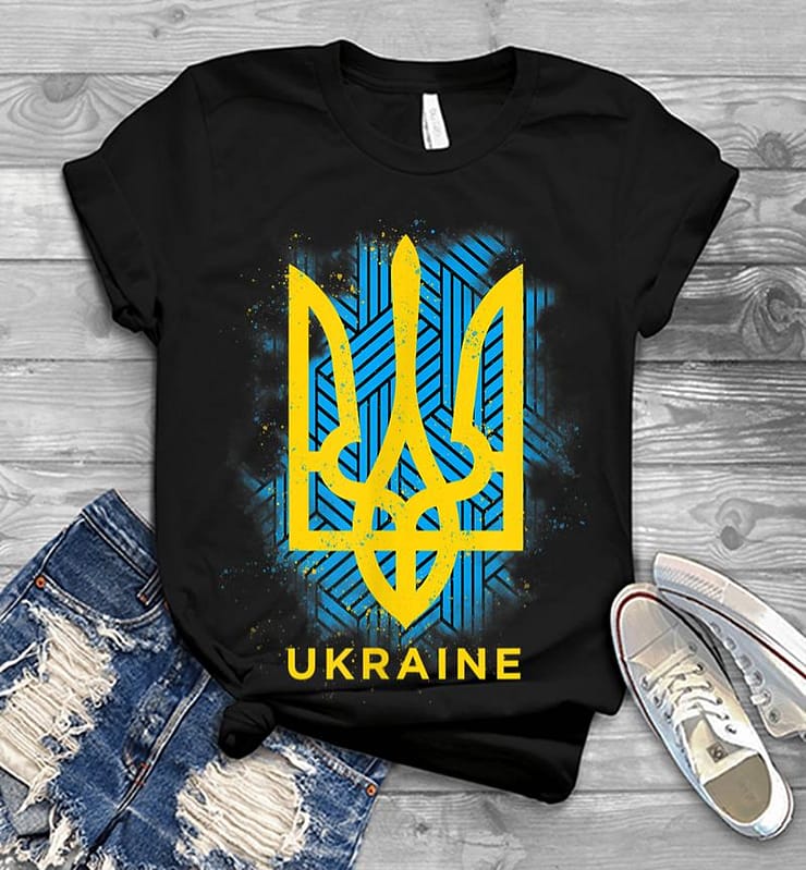Ukraine Flag Symbol Men T-shirt