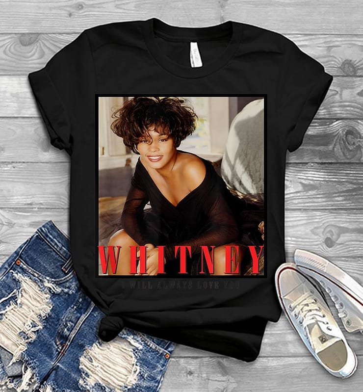 Whitney Houston Official Always Love You Portrait Mens T-shirt