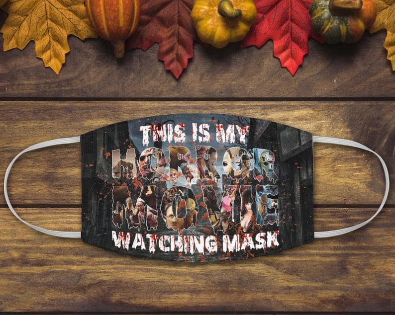 This Is My Horror Movie Watching Fan Halloween Scary Killers Face Mask