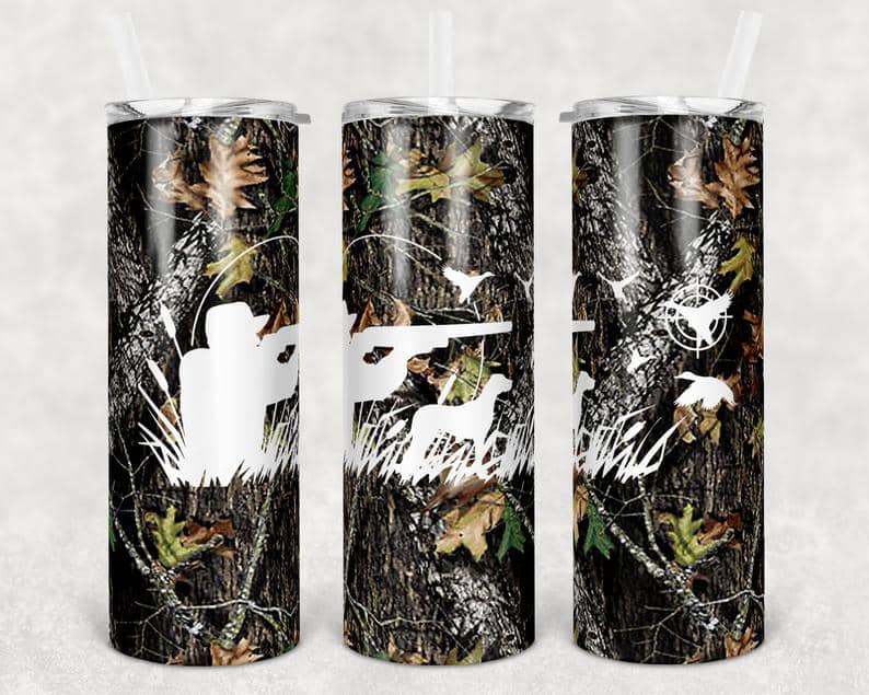 Duck Hunting Camo Stainless Steel Tumbler