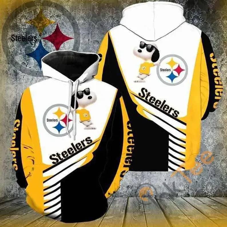 Pittsburgh Steelers Snoopy Hoodie 3d
