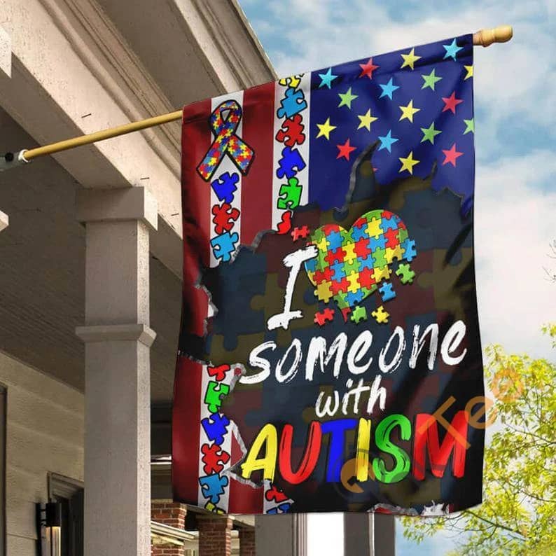 Autism Awareness Puzzle Ribbon Love Multi-color Pieces Outdoor Decor House Flag