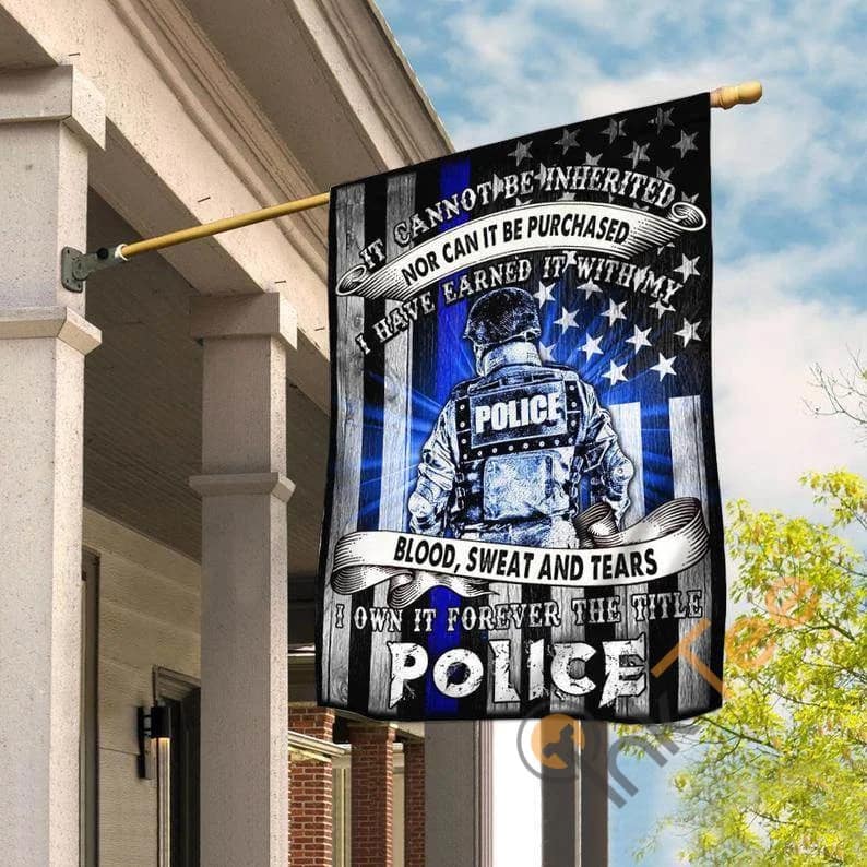 Police 4th Of July The Thin Blue Line Lives Matter American Law Enforcement Sku 0256 House Flag