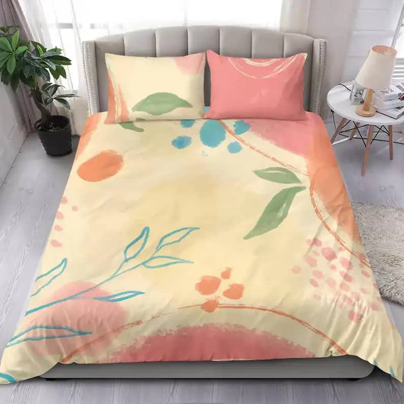 Floral Geometrical Pattern For A Sweet Girl Room Quilt Bedding Sets