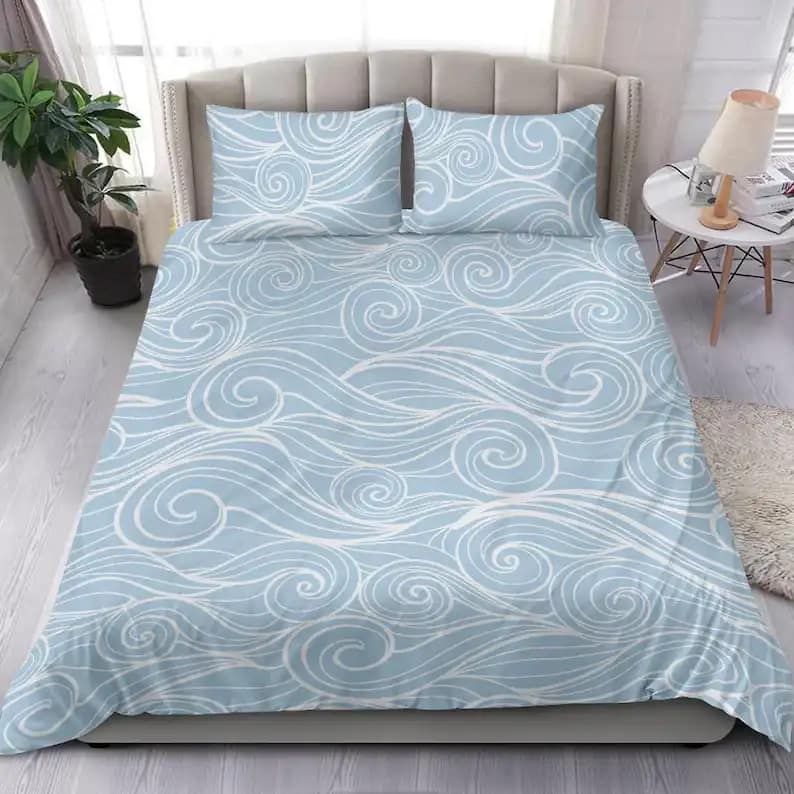 Luxurious Blue Ocean Wind Quilt Bedding Sets
