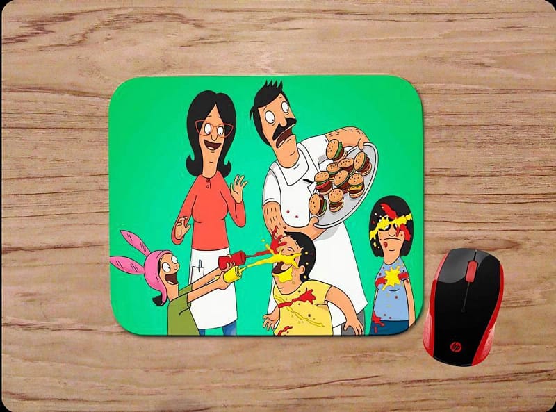Bob's Burgers Characters Inspired Mouse Pads