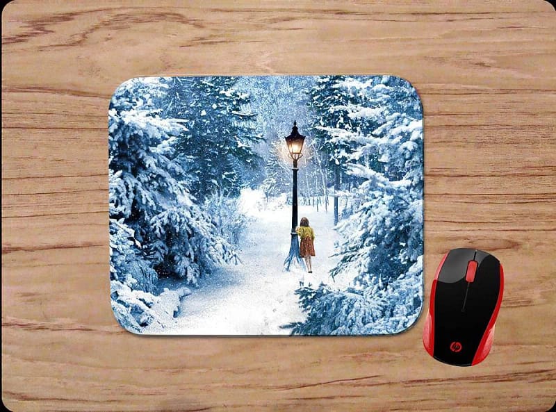 Lamp Post With Child Narnia Theme Mouse Pads