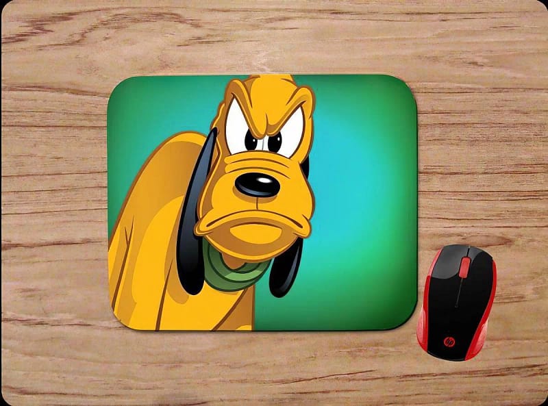 Pluto Mickey's Dog Mad Angry Mouse Pads