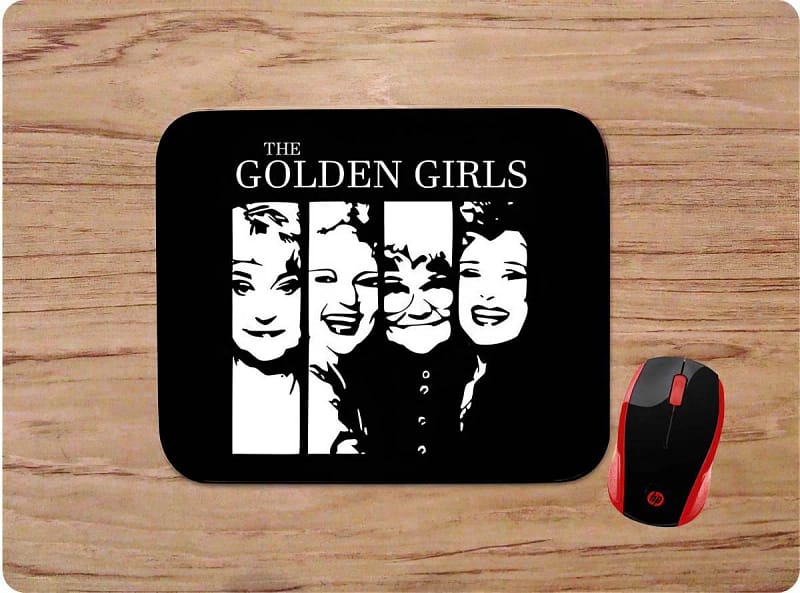 The Golden Girls Character Actresses Black And White Collage Mouse Pads