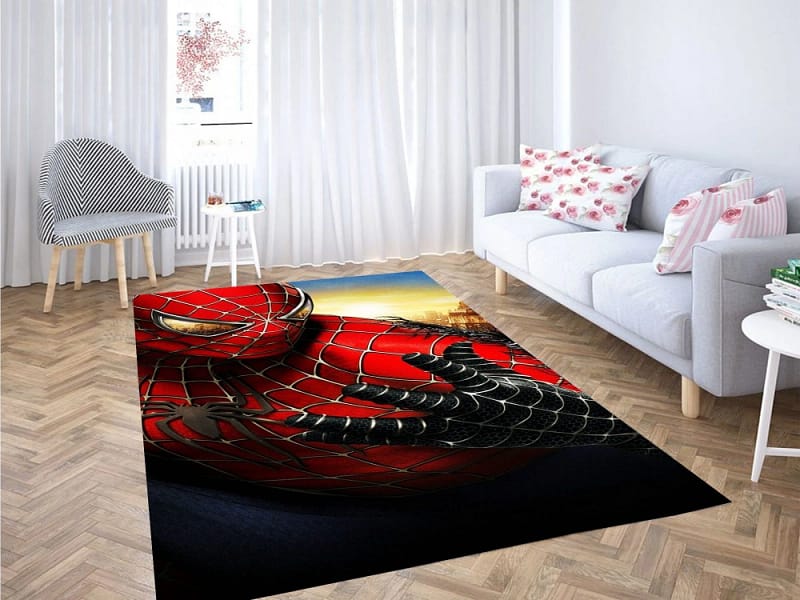 Spiderman Black Wallpaper Carpet Rug