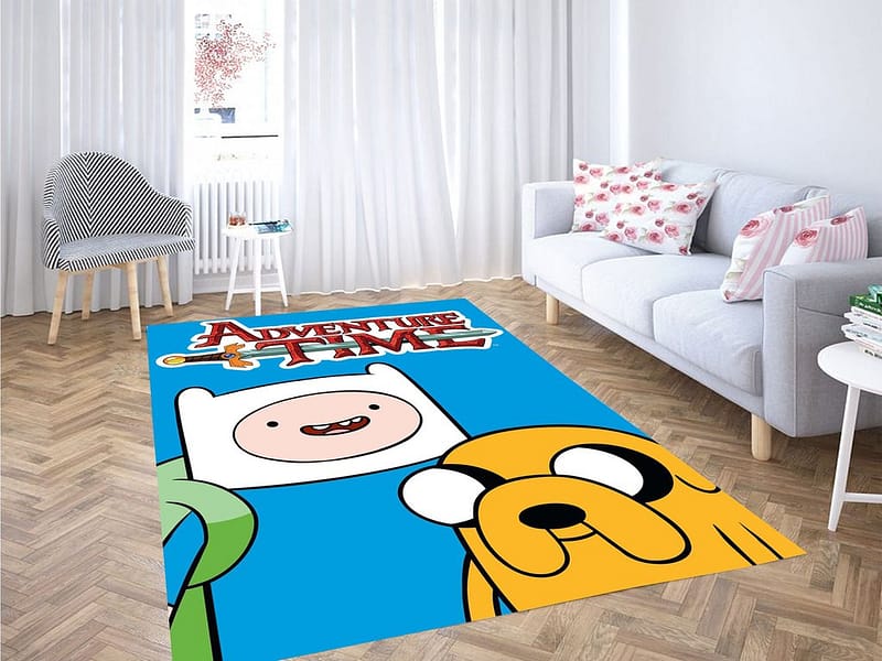 Adventure Time Finn And Jack Living Room Modern Carpet Rug